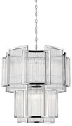Lustră pe lanț Zuma Line P0528-08A-F4AC SERGIO 8xE14/60W/230V argintiu