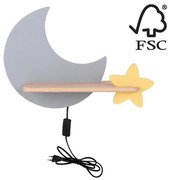 Aplică LED cu raft pentru copii MOON LED/5W/230V