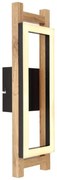 Aplica LED de perete design modern ILLA negru, maro
