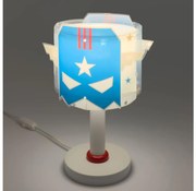 Dalber 61811N - Lampă de noptieră LED pentru copii BLUE HERO 1xG4/4W/230V alb/albastru