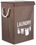 Coș textil pentru rufe LAUNDRY 40 x 30 x 60 cm, maro