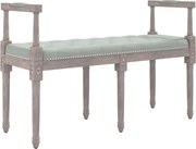 vidaXL Bancă, gri deschis, 110x40x70 cm, catifea