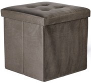 Taburet pliabil maro ZAREX VELVET L