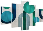 Tablou - Linii și forme circulare (150x105 cm)