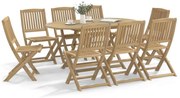vidaXL Scaune grădină pliabile 8 buc. 48,5x57x90 cm lemn masiv acacia