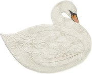 Covor pentru copii crem lavabil/țesut manual din bumbac 100x120 cm Swan – Lorena Canals