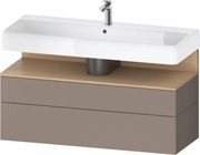 Duravit Qatego dulap 119x47x59 cm sub chiuveta pe perete stejar QA4396030430010