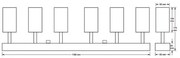 Spot FARGO 6xGU10/30W/230V alb
