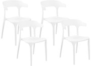 Set 4 buc scaun tip bar Gerry (alb). 1079155