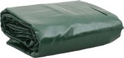 vidaXL Prelată, verde, 4x5 m, 650 g/m²