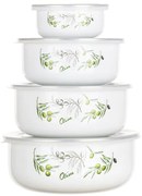 Set de boluri emailate, Olives 4 bucăţi, BANQUET