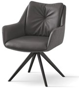 SCAUN TIP FOTOLIU ROTATIV ARMONY - IMITATIE PIELE - GRI