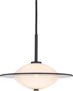 Halo Design 743582 - Lustră suspendată pe cablu ORBIT 1xG9/7W/230V Ø 24 cm alb/negru/fumuriu