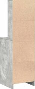 vidaXL Bufet cu sertar Gri beton 40 x 41 x 135 cm Lemn compozit