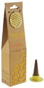 Set de frangipanis organice parfumate Sandalwood ,12 buc, cu suport ceramic