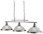 Lustra suspendata design clasic Bistro 3L argintiu satin 2683-3SS SRT