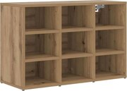 vidaXL Dulap pentru pantofi cu raft Stejar Artizanal 77,5 x 30 x 51 cm