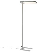 Lampă de podea cu lumină naturală gri pătrat, incl. LED și dimmer - Guzo