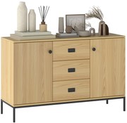 HOMCOM Bufet de depozitare 2 sertare raft reglabil 3 sertare stil contemporan - dim. 120L x 39,5l x 77H cm | Aosom Romania