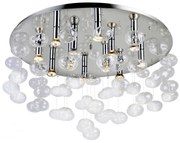 Lustra moderna aplicata design deosebit 80cm Luvia clar