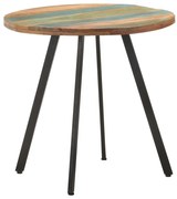 vidaXL Masă de bucătărie, 80 cm, lemn masiv reciclat