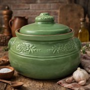 Oala din Lut Glazurata pentru Sarmale si Friptura ,   6 Litri