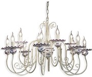 Candelabru clasic cu 12 brate realizat manual din ceramica SANREMO