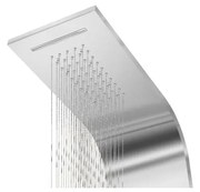 Verona Silver Panel duș, oțel inoxidabil, cu termostat, iluminat cu LED