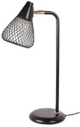 Veioza, lampa de masa design industrial Fanny negru, auriu