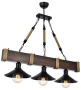 Lustră din lemn de carpen Kütük Ceviz