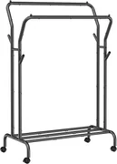 Cuier multifunctional pe roti negru UBRA