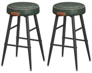 Set 2 scaun de bar , design modern , verde inchis