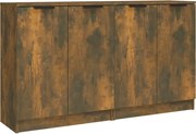 vidaXL Servantă, stejar fumuriu, 60x30x70 cm, lemn prelucrat