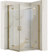 Cabina dus Hugo 100x100 auriu periat