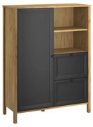 Raft Bruselas (stejar craft auriu + negru) . 1116780