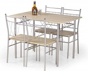 Set masa MDF + 4 scaune Faust stejar sonoma