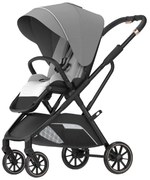 Carucior 2 in 1 pentru copii Usor si Compact - Pliabil, Sistem de absorbtie a socurilor, Scaun Reversibil - Gri - CPC-58-gri