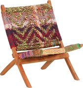 vidaXL Scaun Chindi pliabil, multicolor