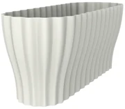 Ghiveci oval alb Triola