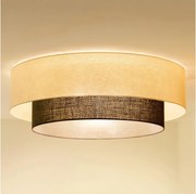 Brilagi - Plafonieră LED Boho Style 3xE27/15W/230V, Ø 80 cm, crem/maro