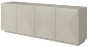 Comodă Asha 200 cm cu fronturi riflate - kasmir