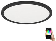 Plafonieră LED RGBW dimabilă ROVITO-Z LED/14,6W/230V negru Eglo 900091