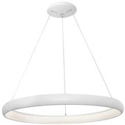 Lustra LED dimabila, design modern Albi alb, 61cm