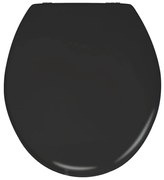 Capac WC din lemn Wenko Prima, 41 x 38 cm, negru mat