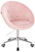 HR8516CK Roz Pudră Catifea Scaun