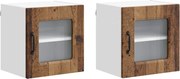 vidaXL Dulap de bucătărie Kalmar 2 pcs Lemn vechi 40 x 31 x 40 cm