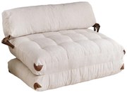 Canapea extensibilă Fold Kadife 2 Alb