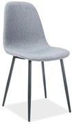 Scaun de sufragerie Fannie (Gri + Negru). 1050167