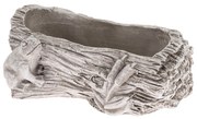 Capac cutie beton Trunchi cu broască gri, 12 x 21cm