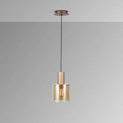 Pendul design modern Venize cupru/ chihlimbar